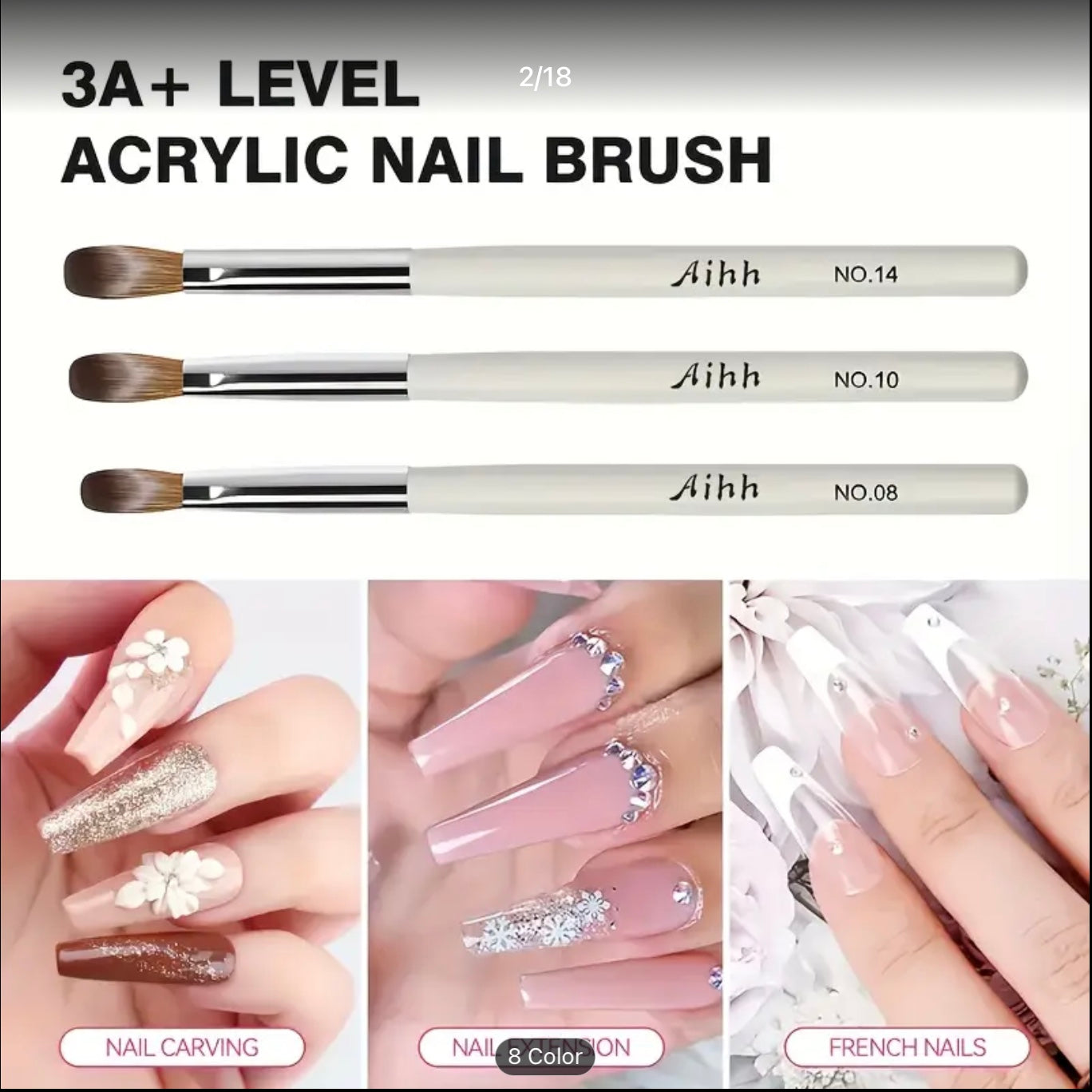 Pincel de acrilico  und🖌️💅🏼